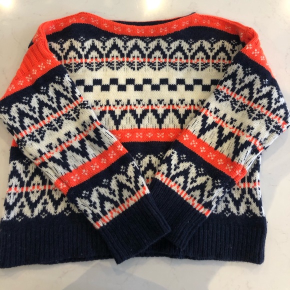 J. Crew Festive Fair Isle 100% Wool Sweater - Picture 4 of 7